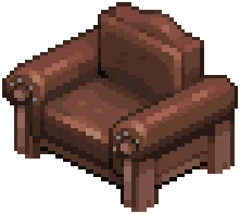 Brown Industrial Armchair