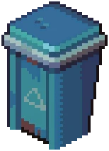 FUR Bin Blue