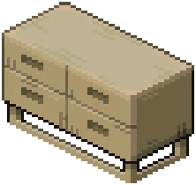 Cream Modern Basic Cabinet