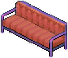 Eclectic Orange Couch