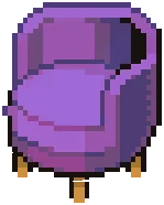 Eclectic Purple Armchair