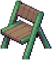 Cozy Green Wooden Chair