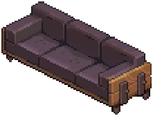 Purple Industrial Sofa