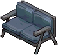 Blue Industrial Two-Seater