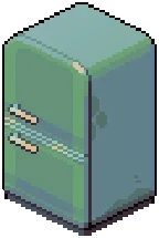 Eclectic Green Fridge