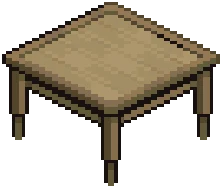 Eclectic Small Birchwood Table