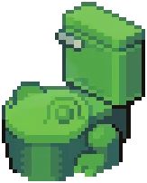 Eclectic Frog Toilet
