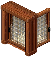 Retro Glass Door