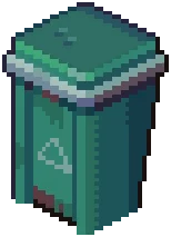 FUR Bin Green