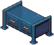 Blue Industrial Chest of Drawers
