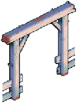 FENCE Wood Gate White