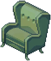 FUR Cozy Armchair Green