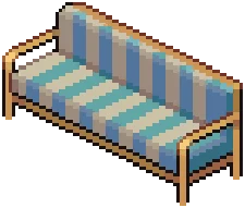Eclectic Striped Couch